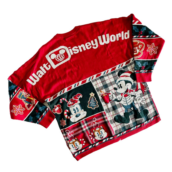 2021 Walt Disney Christmas Holiday Sweater Mickey & Friends Spirit Jersey XL